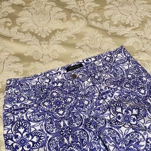 NWOT White House Black market slim ankle print jeans